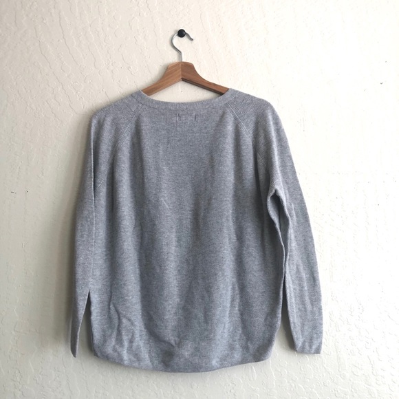 Lou & Grey Heather Gray long sleeved knit pullover size XS - Picture 6 of 8
